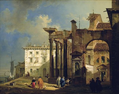 Das Portikus der Kirche San Lorenzo in Mailand von Giovanni Migliara